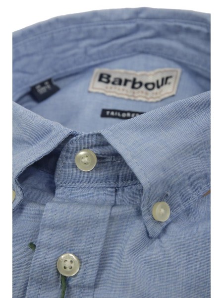 Camicia Barbour Crest Poplin Tailored Sky